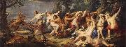 RUBENS, Pieter Pauwel Diana and her Nymphs Surprised by the Fauns oil painting reproduction